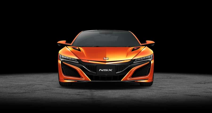 新型NSX：サーマルオレンジ・パール（フロント）