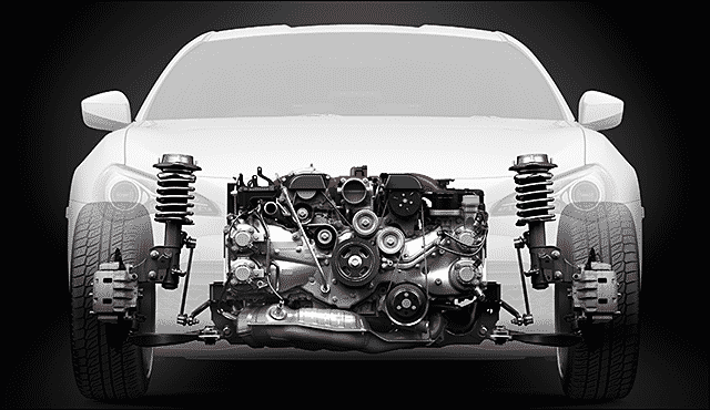 新型86のエンジンルーム画像