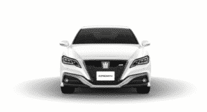 新型クラウン：ホワイトパールクリスタルシャイン（フロント）