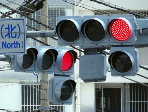 赤信号の画像