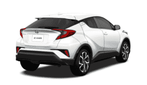 新型C-HR：ホワイトパールクリスタルシャイン（リヤ画像）