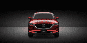 新型CX-5：ソウルレッドプレミアムメタリック（フロント）