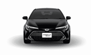 新型カローラスポーツ「G“Z”」：アティチュードブラックマイカ（フロント）
