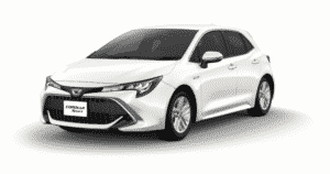 新型カローラスポーツ「G」：ホワイトパールクリスタルシャイン（全体像）