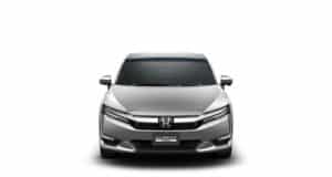新型クラリティPHEV：スーパープラチナ・メタリック（フロント）