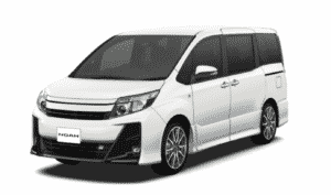 新型ノア「Si “GR SPORT”」：ホワイトパールクリスタルシャイン（全体像）