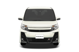 新型ノア「Si “GR SPORT”」：ラグジュアリーホワイトパールクリスタルシャインガラスフレーク（フロント）