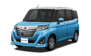 新型ルーミー：ブライトシルバーメタリック×ファインブルーマイカメタリック（全体像）