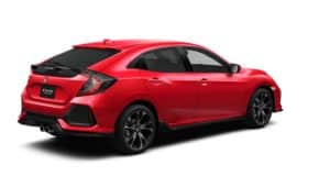 新型シビックハッチバック：フレームレッド（リヤ）