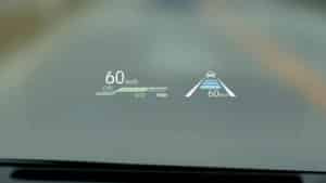 カラーヘッドアップディスプレイの画像