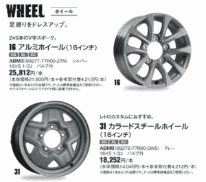 ジムニーのホイール画像