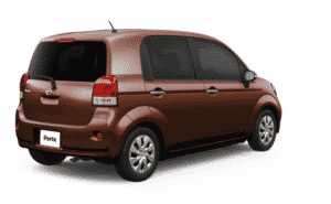 ポルテ：ダークブラウンマイカメタリック（リヤ）