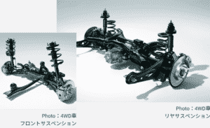 デリカD：5ガソリン車のサスペンション