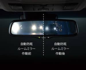 自動防眩ルームミラー